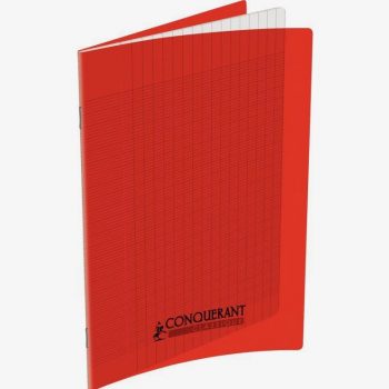 Cahier rouge Conquerant 60 pages 17 x 22 cm 90g Seyès