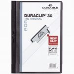 A4 Presentation Folder DURACLIP Spine 6mm Black
