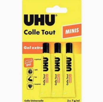 Set of 3 gel adhesive tubes, 7ml each
