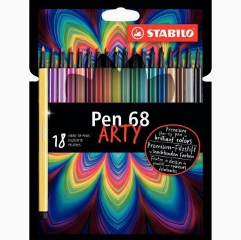 Set of 8 Pen 68 Arty Felt-Tip Markers by Stabilo
