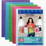Protège-documents personnalisable 40 pochettes 80 vues pour format A4 21x29,7 cm 5 couleurs assorties: bleu incolore rose violet vert