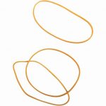Boîte de 100 g de bracelets blonds étroits, 80 mm