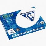 Ramette de 500 feuilles format A4 80g blanc perforée clairalfa