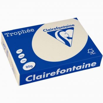 Pack of 500 sheets 80gsm ivory A4 paper TROPHEE CLAIREFONTAINE