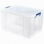 Boîte de rangement 85 litres transparent