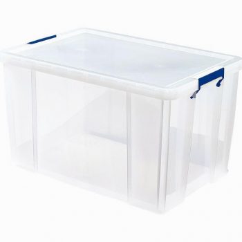Boîte de rangement 85 litres transparent