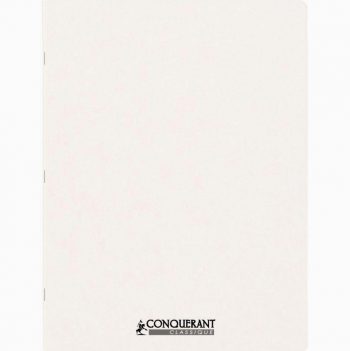 Conquerant White Notebook, 96 Sheets, 24x32 cm, 90gsm, Seyès Ruled