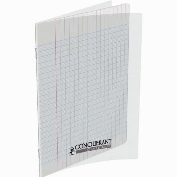 Uncolored Conquerant Notebook, 96 Sheets, 17 x 22 cm, 90gsm Seyès Ruled