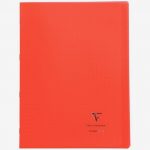 Clairefontaine Red Notebook, 96 Sheets, A4 Size 21 x 29.7 cm, 90 gsm, Seyès Ruled