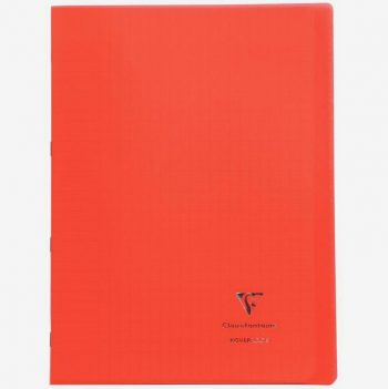 Clairefontaine Red Notebook, 96 Sheets, A4 Size 21 x 29.7 cm, 90 gsm, Seyès Ruled