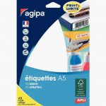 Etui de 96 étiquettes multi-usages blanches 97x46mm