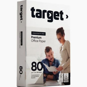 Pack of 500 sheets of TARGET EXECUTIVE A3 white paper, 80gsm