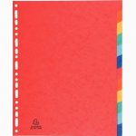 Jeu de 12 intercalaires en carte lustrée 400g, format A4+