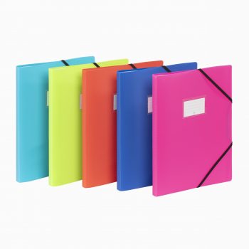 A4 Document Sleeve 60 Pockets Feel'easy Assorted Colors