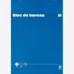 Bloc de bureau 100 feuilles 60g format A4 quadrillé 5x5
