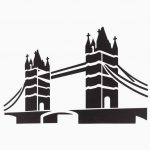 Set of 6 A4 Plastic Stencils, Famous World Landmarks