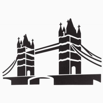 Set of 6 A4 Plastic Stencils, Famous World Landmarks