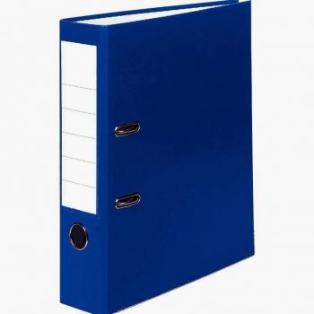 Classeur à levier plastique pour format A4 dos 8 cm bleu foncé