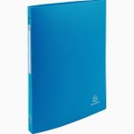 Binder with 4 Rings, 15mm, Polypropylene, Light Blue, A4 OPAK