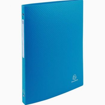 Binder with 4 Rings, 15mm, Polypropylene, Light Blue, A4 OPAK