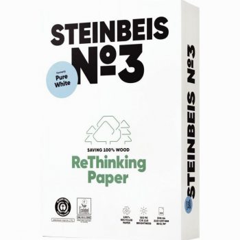 STEINBEIS N°3 White A4 80gsm Paper Ream, 500 Sheets