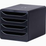 A4+ BIG BOX 4-Drawer Glossy Black Storage Module