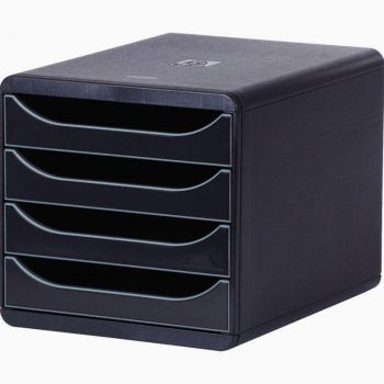 A4+ BIG BOX 4-Drawer Glossy Black Storage Module