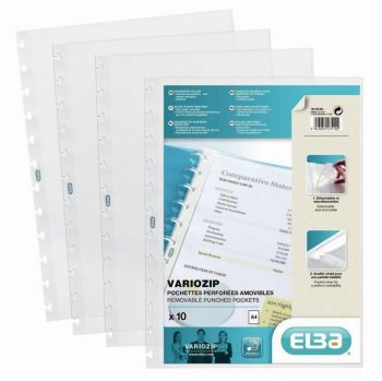 Set of 10 sleeves for VARIOZIP A4 document protectors
