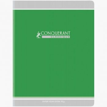 Conquerant Notebook, Assorted Colors, 96 Sheets, 90gsm, 17x22 cm, Seyes Ruled