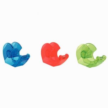 Clear Snail-shaped Tape Dispenser with Assorted Colors