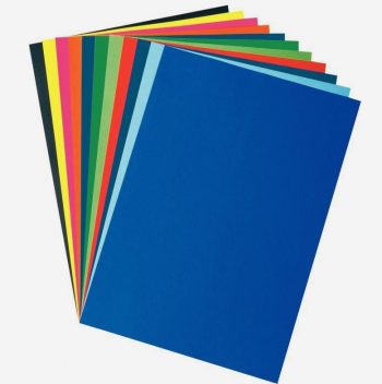 Paquet de 25 feuilles affiche couleurs éclatantes 85g format 60x80cm couleurs assorties