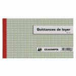 Manifold Quittances de Loyer 12,5 x 21 cm 50 triplicatas autocopiants