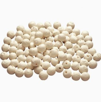 Pack of 50 white cellulose balls, 30 mm diameter