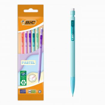 Set of 5 pastel barrel Matic mechanical pencils 0.7mm