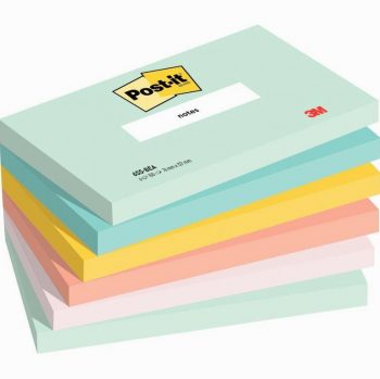 Set of 6 Sticky Note Pads Beachside Series, 100 Sheets Each, 76x127mm