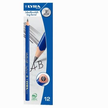 Set of 12 Graphite B Pencils for Writing Beginners