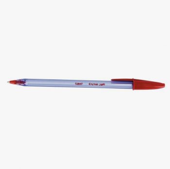 Bic Cristal Soft Ballpoint Pen Red