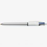 Stylo bille Bic 4 Colours Shine silver