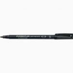 Set of 10 Lumocolor Permanent Markers 0.4mm Black