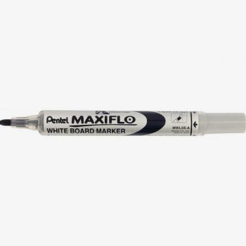 Maxiflo S Black Bullet Tip Whiteboard Marker