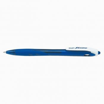 Stylo bille Begreen Rexgrip rétractable pointe moyenne bleu