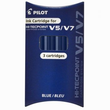 3 recharges de stylos rechargeable V5 / V7 bleu Pilot
