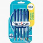 Blister de 5 stylos billes bleu Flexgrip