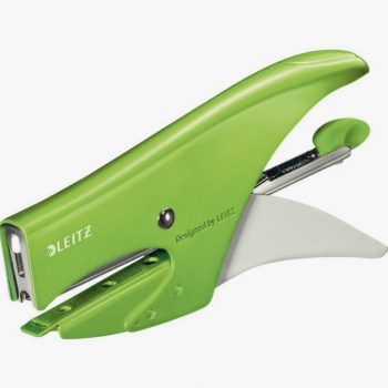 Staple Plier Wow Green, 15 Sheets, Blister Pack