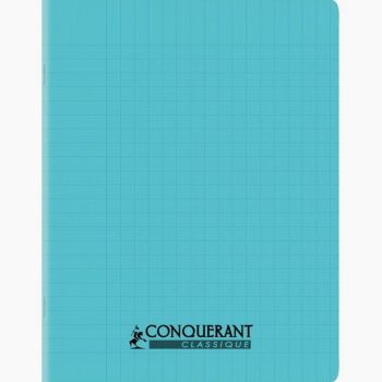 Conquerant Blue Exercise Book, 32 Sheets, 90gsm, 17x22cm, 3mm Double Ruled IV