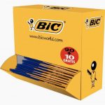 Set of 100 Bic Cristal Fine Tip Blue Ballpoint Pens with 10 Bonus Pens