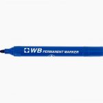Permanent Marker WB Blue Bullet Tip