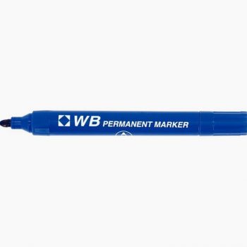 Permanent Marker WB Blue Bullet Tip