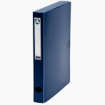 Polypropylene filing box, 40mm spine, blue color
