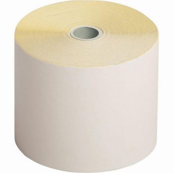 Paquet de 10 bobines 76x70x12 mm 2plis autocopiants 57g/m² métrage (+ ou - 2m): 25m